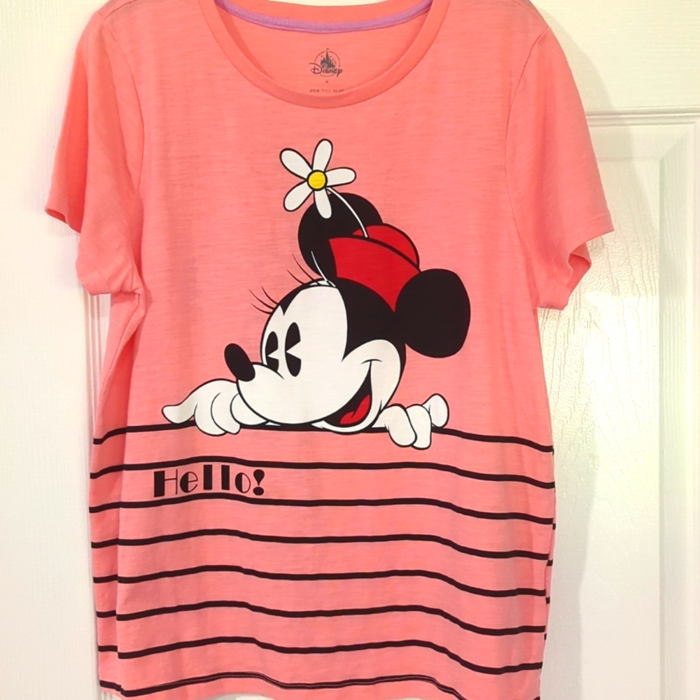 DISNEY HELLO- GOODBYE MINNIE LIGHTWEIGHT T- SHIRT (MEDIUM)